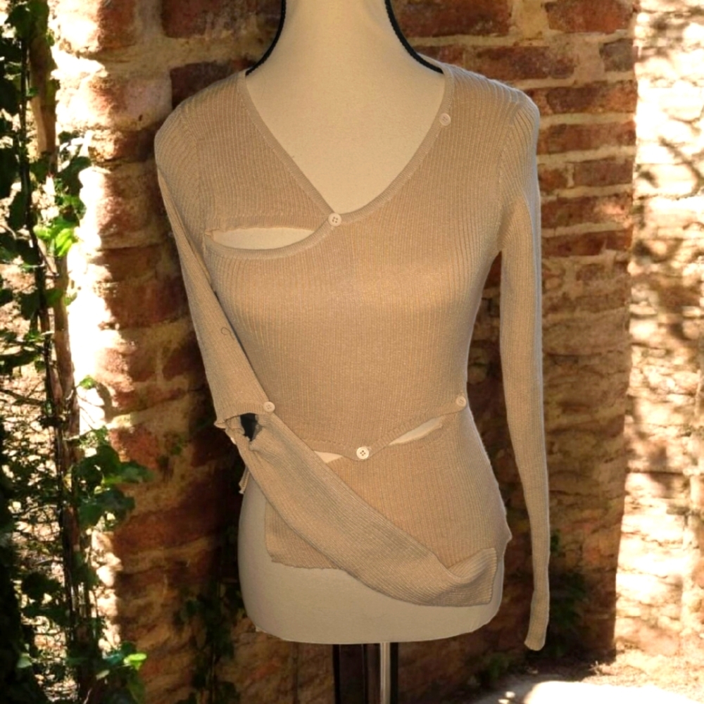 Luxury Designer Cropped  Sweater